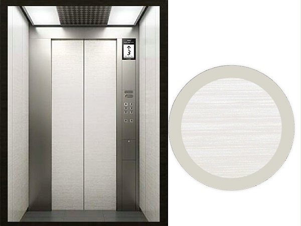浅色木纹金属覆膜电梯-客户案例