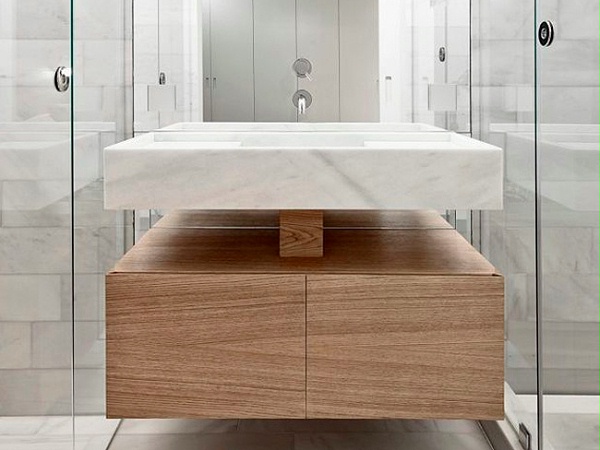 不锈钢木纹覆膜卫浴柜-客户案例