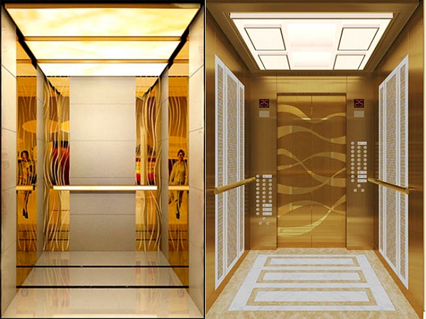 彩色不锈钢板电梯装饰-客户案例